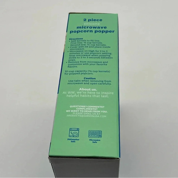 Weight Watchers Healthy Kitchen Microwave Popcorn Popper New NIB - Picture 3 of 4